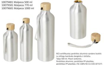 Aliuminio vandens buteliai