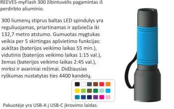 300 liumenų LED žibintuvėlis